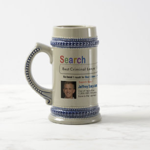 Strafanwalt Funny Custom Best Search Geschenk Tass Bierglas