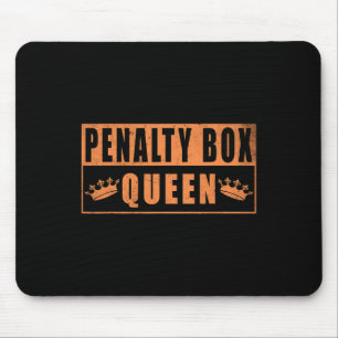 Strafbank Königin Lustig Eishockey  Mousepad
