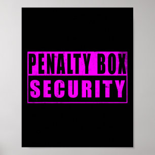 Strafbank-Sicherheit Lustiges Eishockey _1 Poster