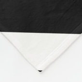 STRAFBOX Hellrot Schwarz Weiß Rennstreifen Fleecedecke (Ecke)