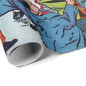 Strafe für Baby Face Crisis Vintage Comicen Geschenkpapier (Rolleneckpunkt)