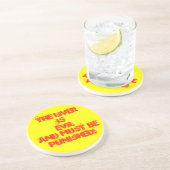 Straffällige Leber Getränkeuntersetzer (Seite)