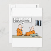 Strafgefängnis illegal ablegen postkarte (Vorne/Hinten)