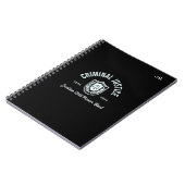 Strafjustiz Abschluss 2024 "Anpassbar" Notizblock (Linke Seite)