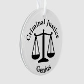Strafjustiz-Genie Ornament (Vorderseite)