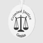 Strafjustiz-Genie Ornament (Vorderseite)