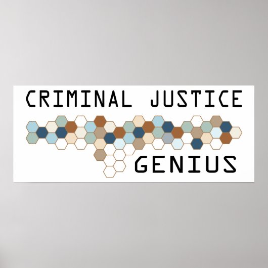 Strafjustiz Genius Poster (Vorne)