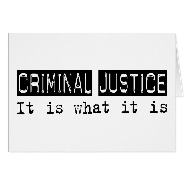 Strafjustiz ist es (Vorderseite (Horizontal))