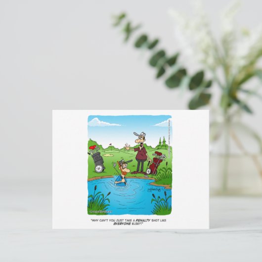 Strafstoß Postkarte (Stehend Vorderseite)