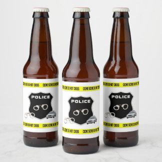 Strafverfolgung Bierflaschenetikett