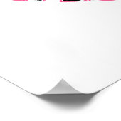 Strafverfolgung für ein Brustkrebsposter Poster (Ecke)