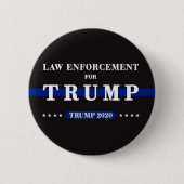 Strafverfolgung für Trump 2020 Button (Vorderseite)