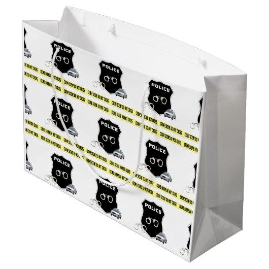 Strafverfolgung   große geschenktüte (Rückseite Schrägansicht)