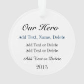 Strafverfolgung - Polizei - SRF Ornament (Rückseite)