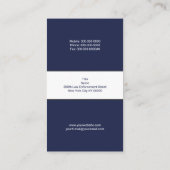 Strafverfolgung Visitenkarte (Rückseite)