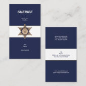 Strafverfolgung Visitenkarte (Vorne/Hinten)