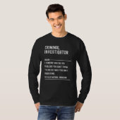 Strafverfolgungsbeamte Definition Beruf T-Shirt (Vorne ganz)