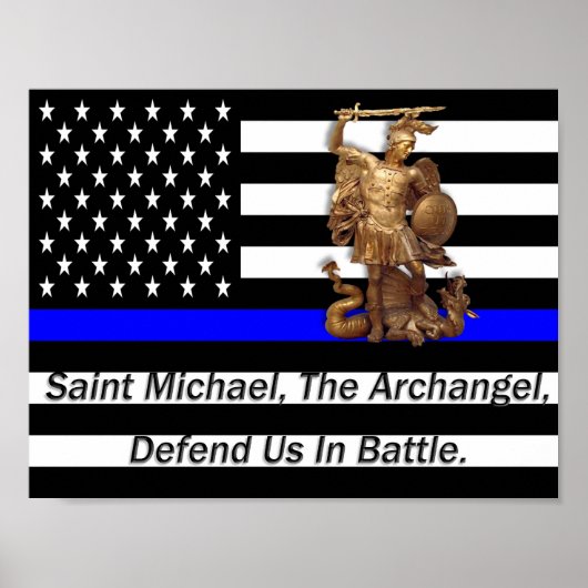 Strafverfolgungsgebete der Polizei Poster (Vorne)