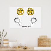 Strafverfolgungslächeln Poster (Küche)