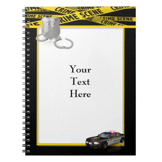 Strafverfolgungsnotiz Notizblock (Vorderseite)