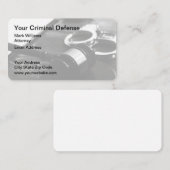 Strafverteidigungsstaatsanwalt Modernes Geschäft Visitenkarte (Vorne/Hinten)