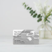 Strafverteidigungsstaatsanwalt Modernes Geschäft Visitenkarte (Stehend Vorderseite)