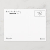 Strafvollzug im östlichen Staat Postkarte (Rückseite)