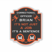 Strafvollzugsbeamte Aufkleber (Vorderseite)