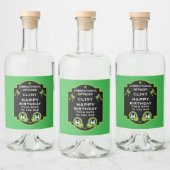 Strafvollzugsbeamte Geburtstag Alkoholflaschenetikett (Flaschen)