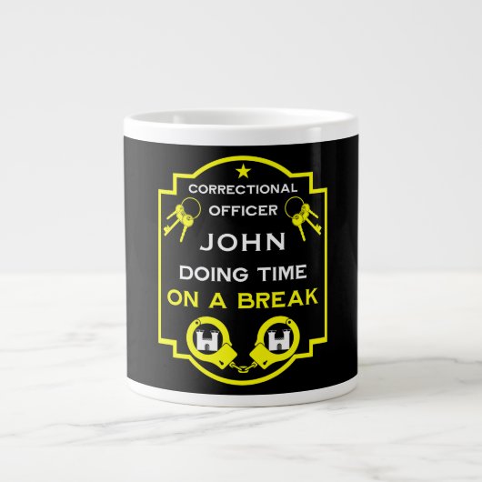 Strafvollzugsbeamte Jumbo-Tasse (Vorderseite)