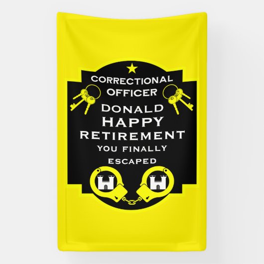 Strafvollzugsbeamtenruhestand Banner (Vertikal)