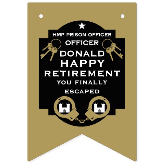 Strafvollzugsbeamtenruhestand Wimpelkette (Zweite Fahne)