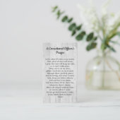 Strafvollzugsbeamter Gefängniswächter Visitenkarte (Stehend Vorderseite)