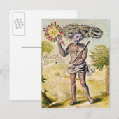Strafvollzugsmann in Indien Postkarte (Vorne/Hinten)