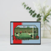 Strafziel Britischer Fußball Postkarte (Stehend Vorderseite)