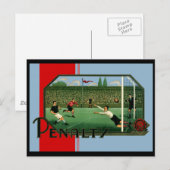 Strafziel Britischer Fußball Postkarte (Vorne/Hinten)