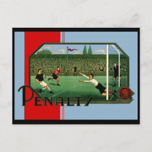 Strafziel Britischer Fußball Postkarte