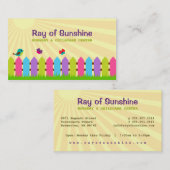 Strahl des Sonnenschein-Kinderzimmers/der Visitenkarte (Vorne/Hinten)