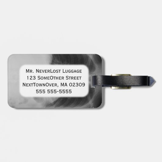 Strahl ~ Gepäckanhänger des Kasten-X (Rückseite horizontal)