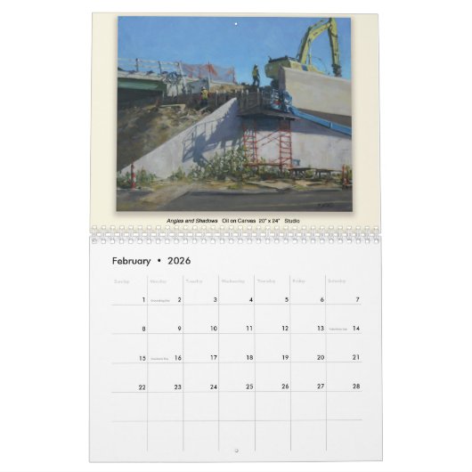 Strahl Hassard Kalender-Grafik 2016 Kalender (Feb 2026)