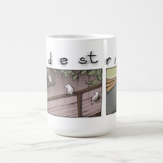 Strahl im Baumhausfenster Kaffeetasse (Mittel)