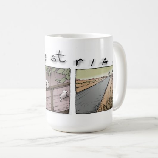 Strahl im Baumhausfenster Kaffeetasse (VorderseiteRechts)