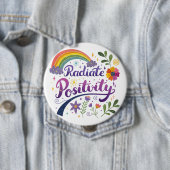 "Strahle Positivität aus"-Knopf Button (Beispiel)