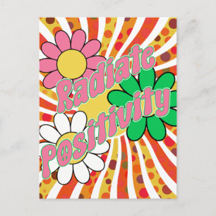 Strahle Positivität aus Postkarte