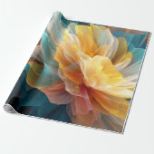 Strahlen der Blüte ätherischer Blütenblätter im Li Geschenkpapier (Ungerollt)