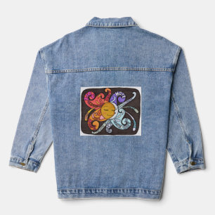 Strahlen der Hoffnung Denim Jeansjacke