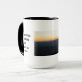 Strahlen des Gebirgssonnenuntergangs Tasse (Vorderseite Links)
