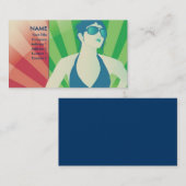 Strahlen des Vektors Visitenkarte (Vorne/Hinten)