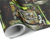 Strahlen Geschenkpapier (Rolleneckpunkt)