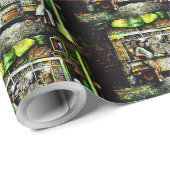 Strahlen Geschenkpapier (Rolleneckpunkt)